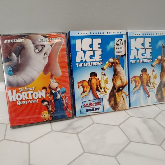 Factory Sealed Kids DVD Movie Bundle- Ice Age: The Meltdown & Horton Hears a Who - Picture 6 of 7